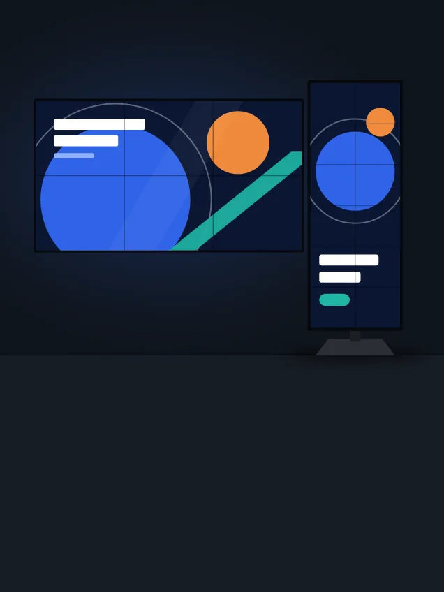 Ilustração: parede LED e poster LED
